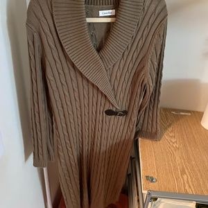 New WITHOUT Tags Calvin Klein Cable Knit Dress XL